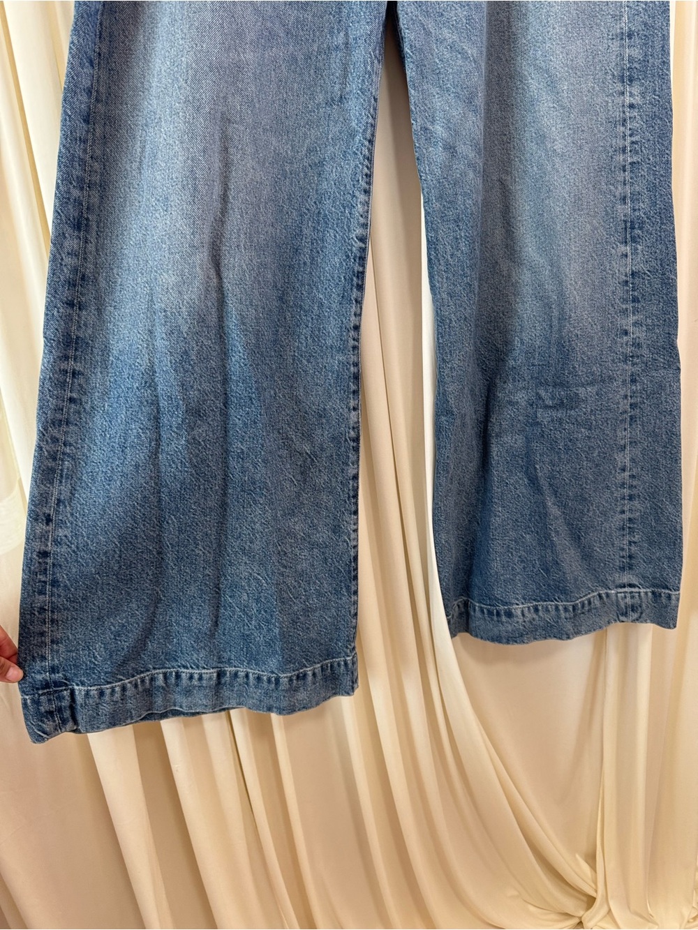 Citizens Of Humanity Beverly Trouser Wide-Leg Jeans in Medium Blue Wash Size 30 - Picture 4 of 9